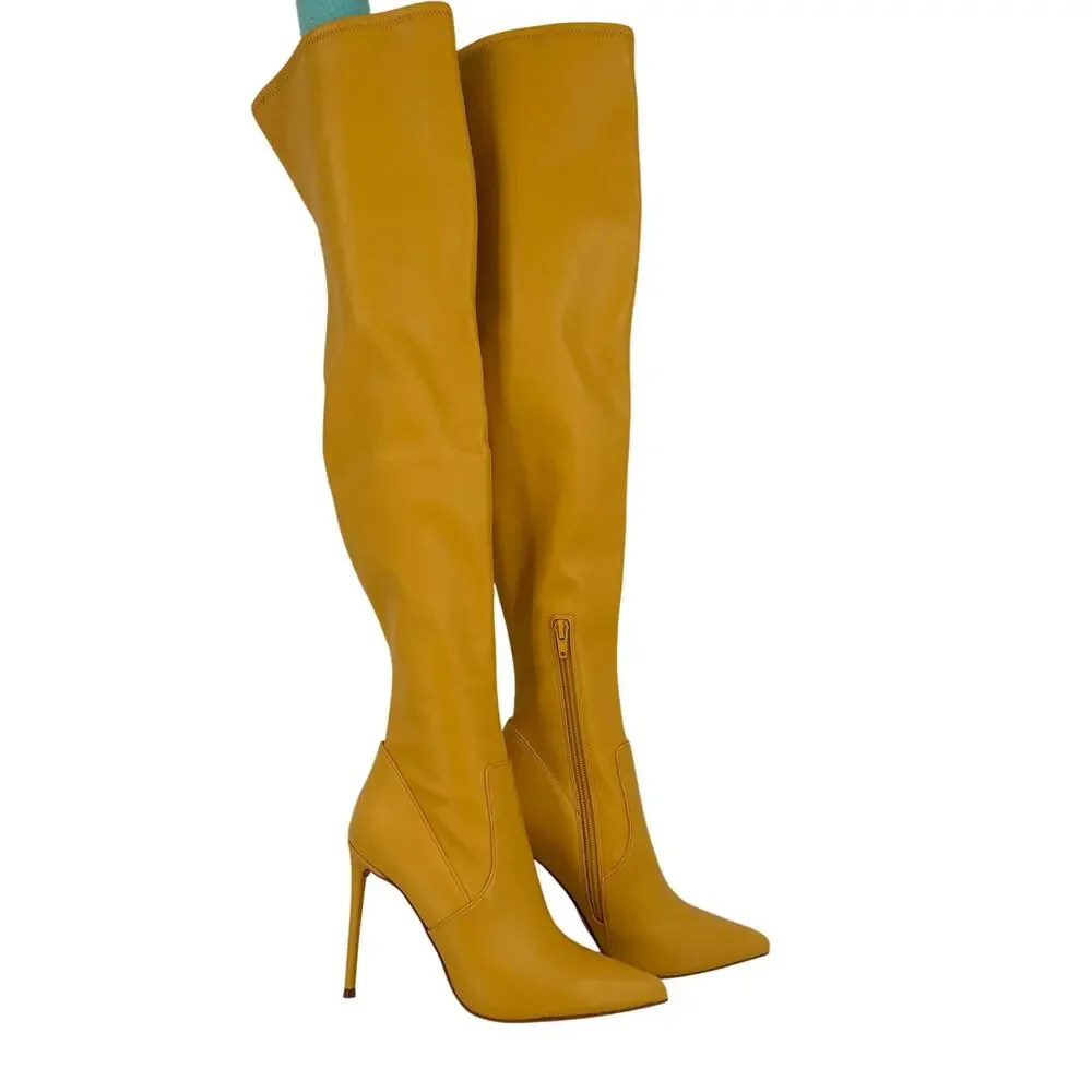 Steve Madden Women's Yellow Viktory Over-The-Knee Boots New without tags Size 6